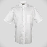 Magnetskjorte kort ærme - 3015 hvid bomuld