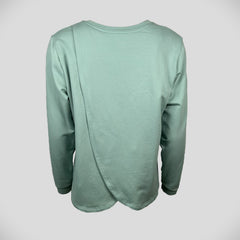 Sweatshirt med overfald