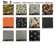 Trekanter i mønstrede farver