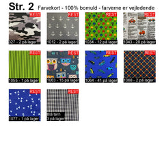 Trekanter i mønstrede farver