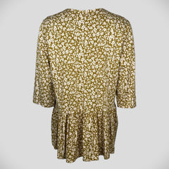 Eva damebluse med magnetknapper