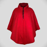 Poncho med hætte str. M/L