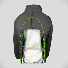 Jakke med magnetlukning