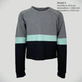 Raglan-ermet genser