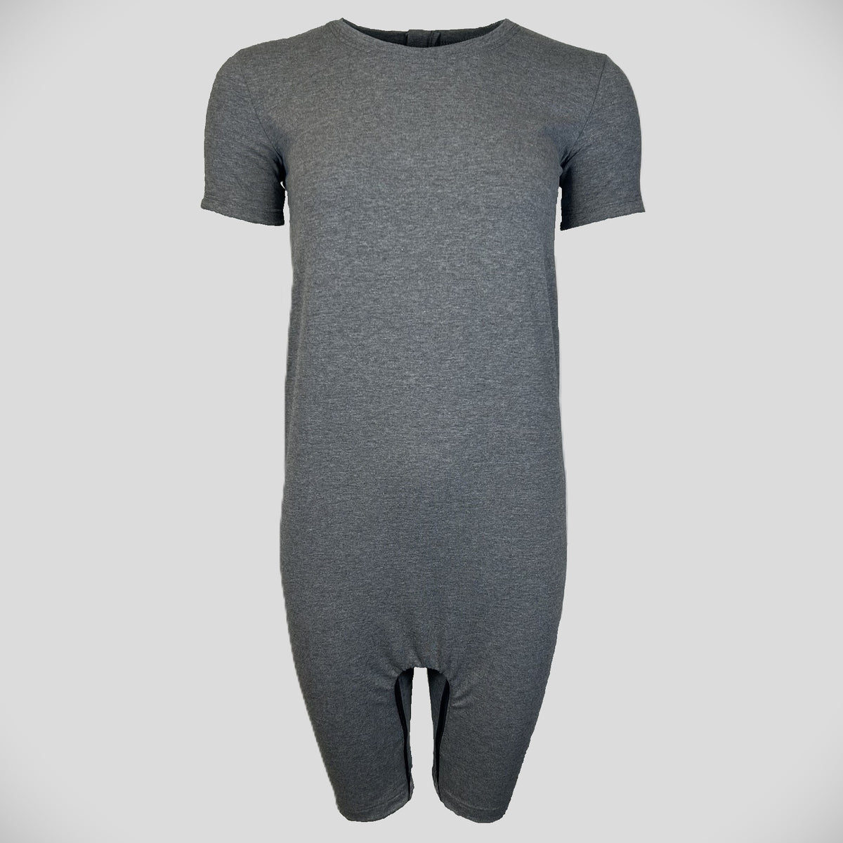 Bodystocking med lynlåse - Grå