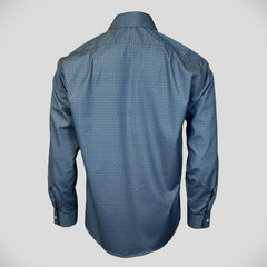 Magnetskjorte - 3022 Blå mønster