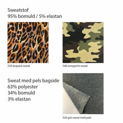 Sweatshirt med overfald