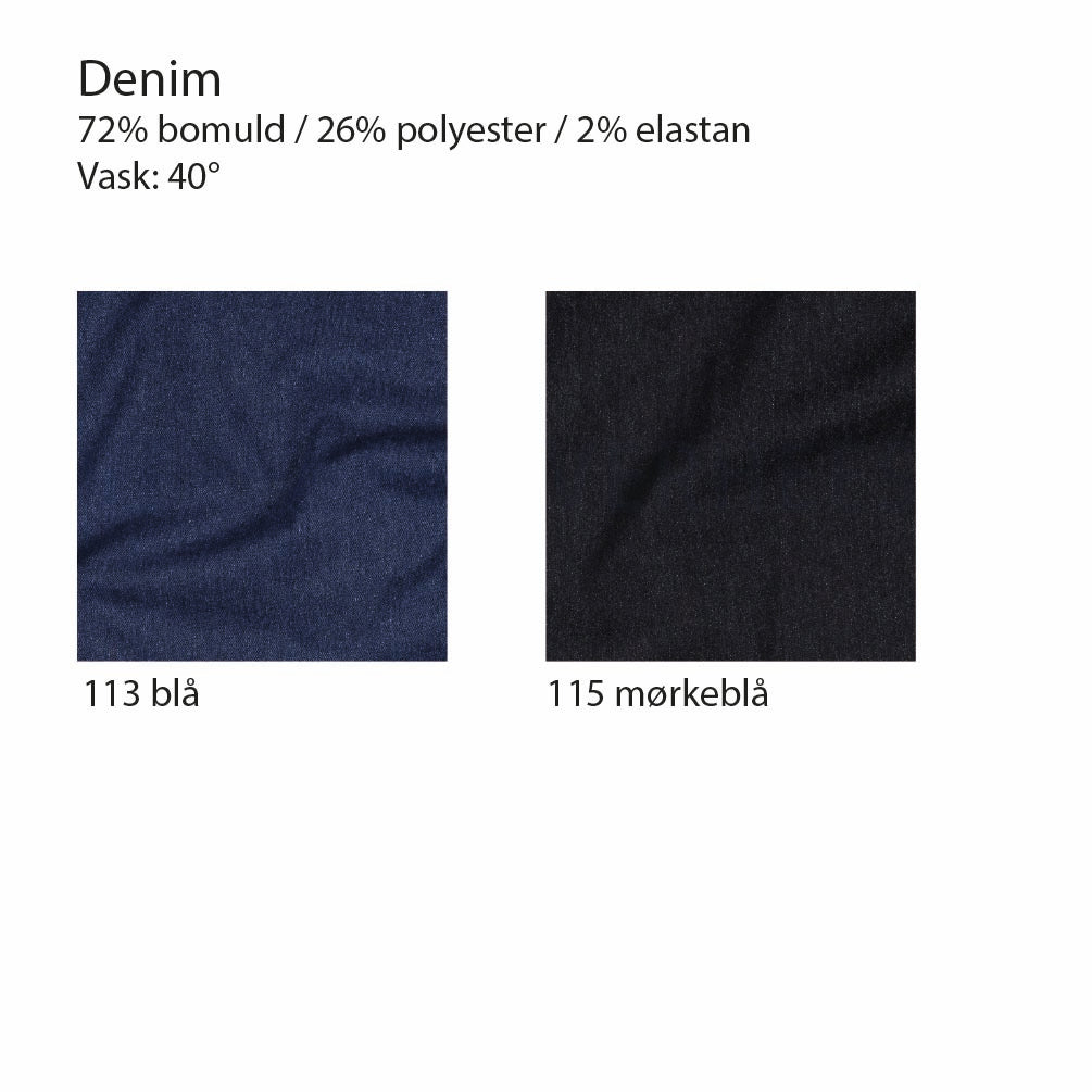 Bukser med skrå GG (gennemgående lynlåse)