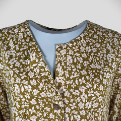 Eva damebluse med magnetknapper
