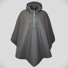 Poncho med hætte vinter str. M/L
