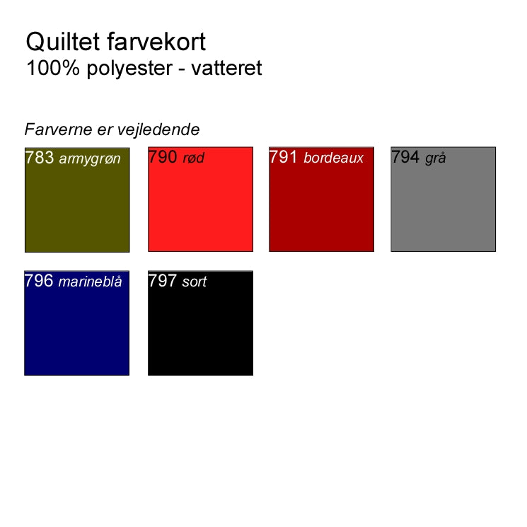 Quiltet jakke med magnetlukning