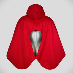 Poncho med hætte str. M/L