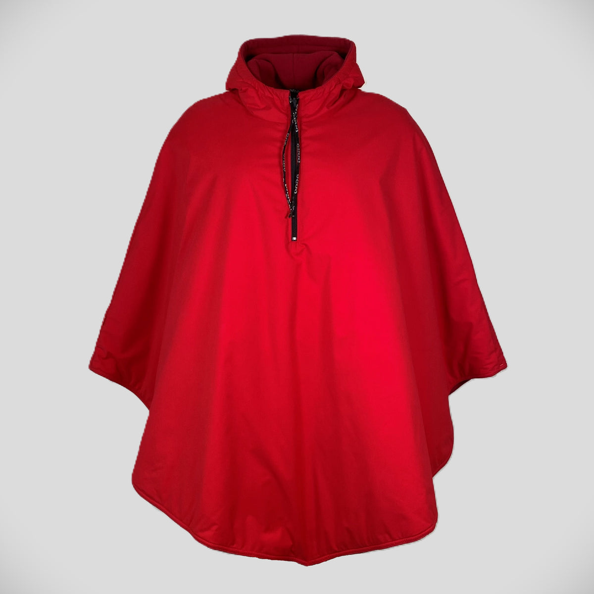 Poncho med hætte str. M/L