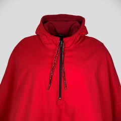 Poncho med hætte str. M/L